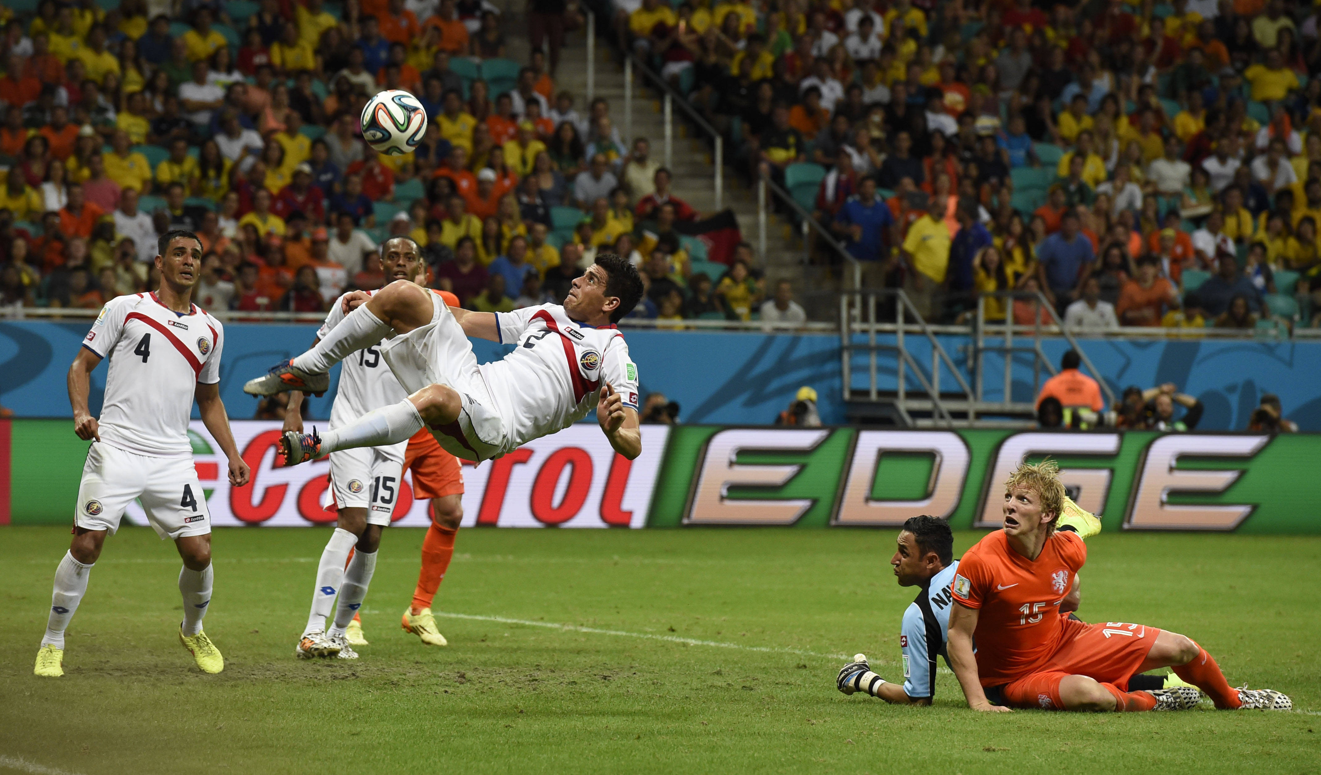哥斯达黎加女队与奥地利女足作战 哥斯达黎加女队与奥地利女足作战